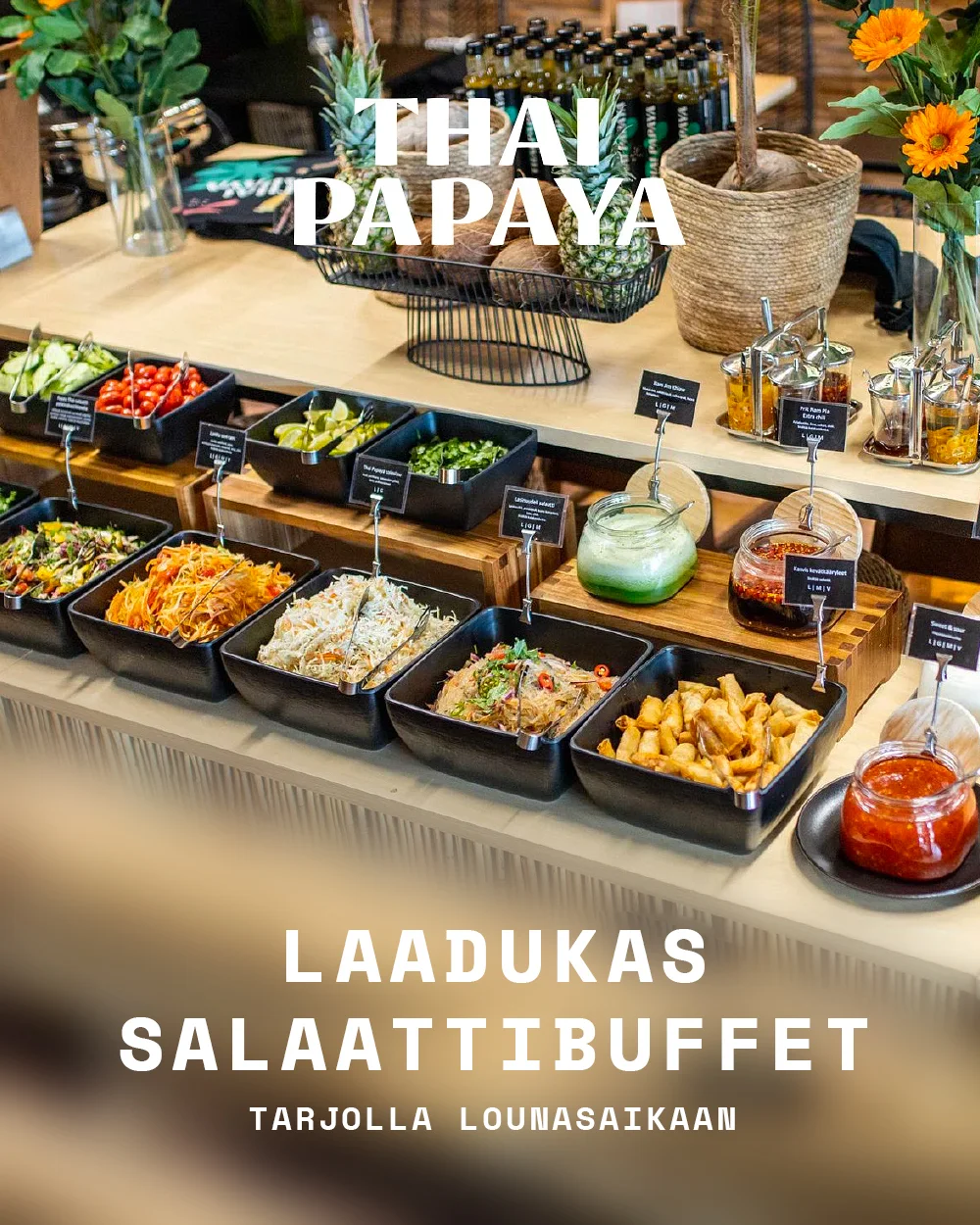 Ilmainen salaattibuffet Salaattibuffet